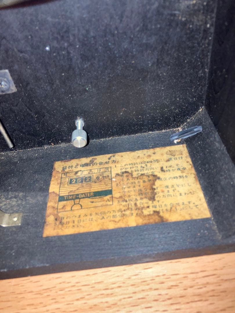 SEIKO アンティークカレンダー柱時計 30日巻 稼働中インジケータ