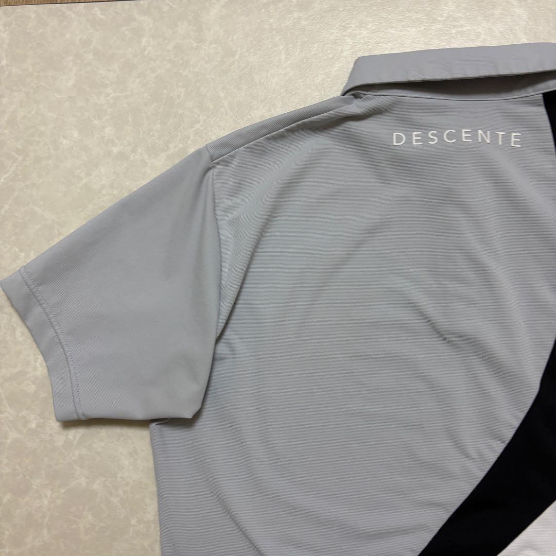 デサントゴルフ★モノトーンカラー★薄手ストレッチ★ポロシャツ【メンズ サイズS】