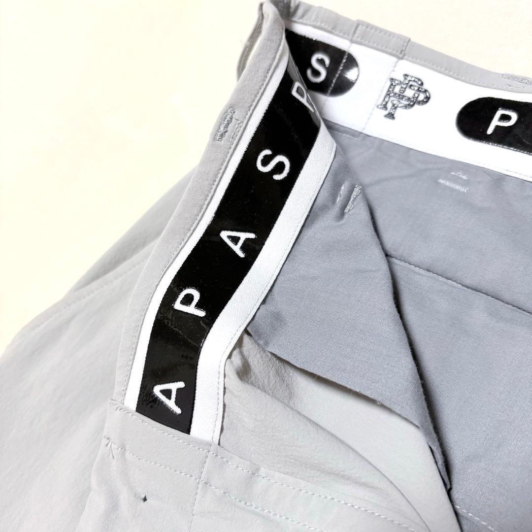 【極美品】PAPAS+ ゴルフスラックスパンツ 刺繍ロゴ 希少モデル 50