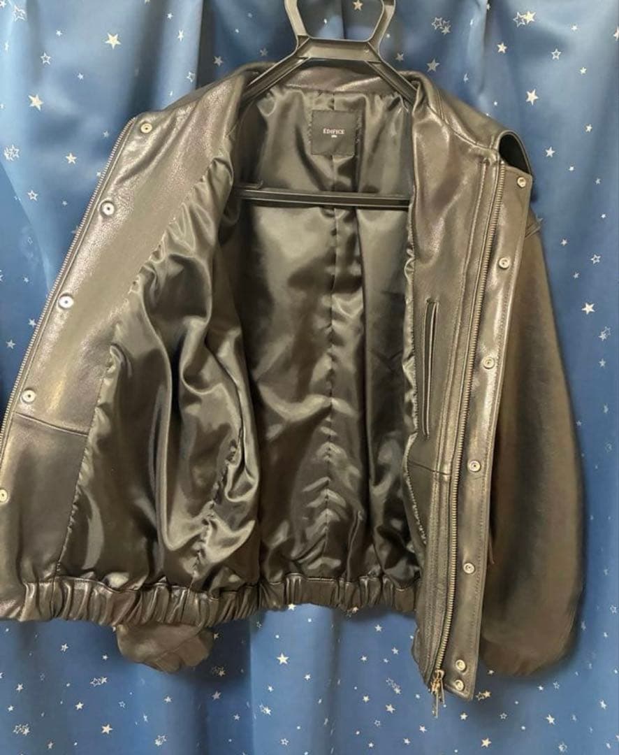 EDIFICE A2 レザーショートジャケット