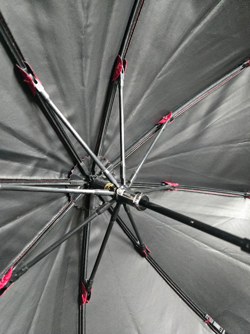 芦屋ロサブラン　2段折日傘　ローズ　曲がり竹手元　RoseBlanc