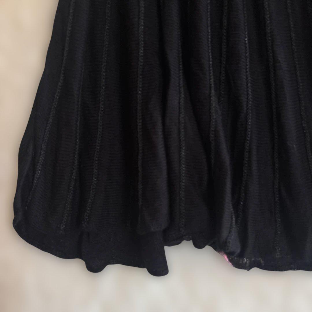 Desigualデシグアル　ニットプルオーバー ポンチョ 花柄 タートルネック