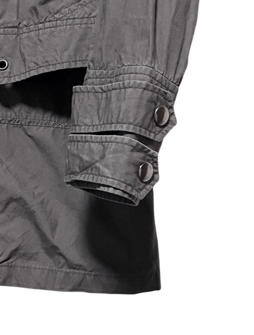 00s PPFM military coat y2k サイズL チャコールグレー