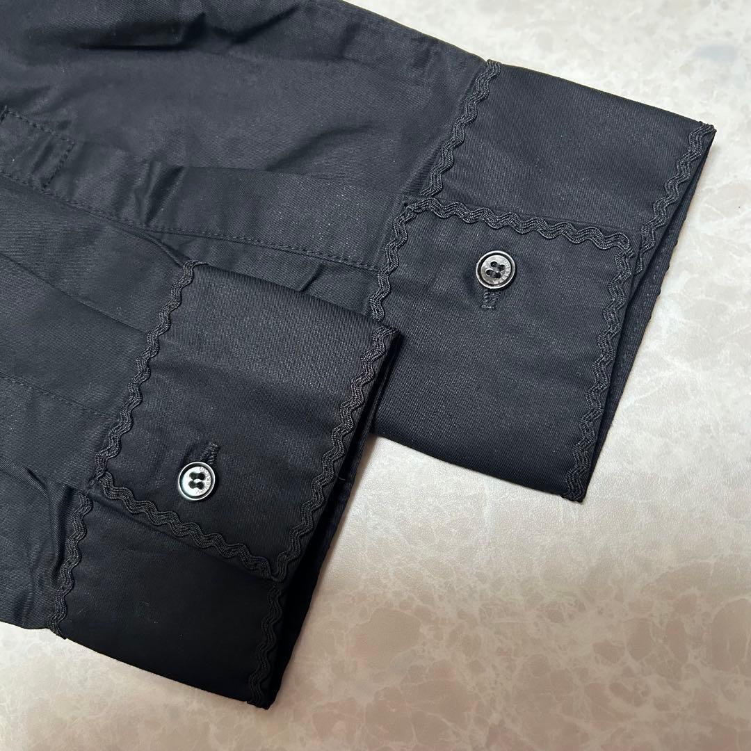 美品 マックスマーラ ベルト付 マキシ丈 シャツワンピース ブラック ロング38