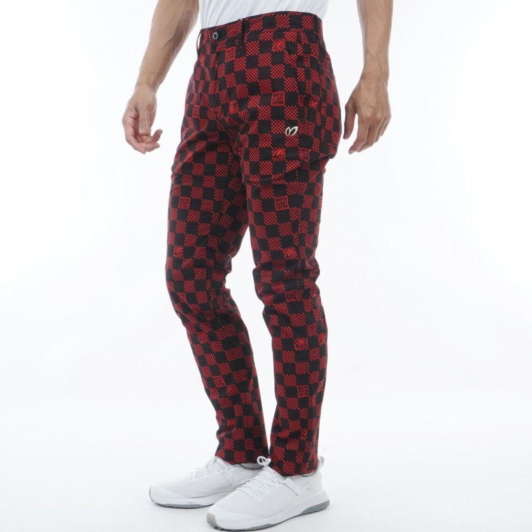 新品　マスターバニーエディション　MBE　チェック柄　ゴルフ　ストレッチパンツ