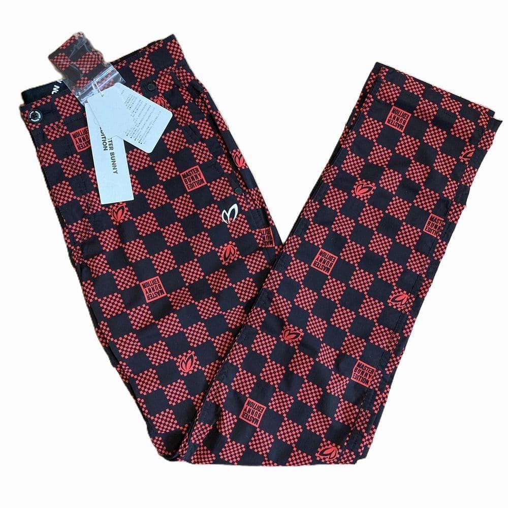 新品　マスターバニーエディション　MBE　チェック柄　ゴルフ　ストレッチパンツ
