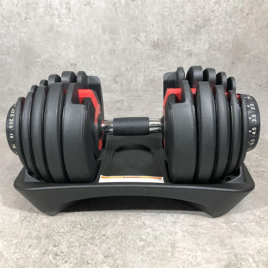 ② 人気 可変式 ダンベル 24kg ダイヤル式 15段階 簡単調節 筋トレ