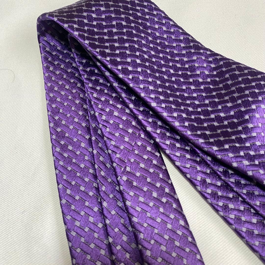 【新品】 TOM FORD SILK TIE PURPLE シルク ネクタイ