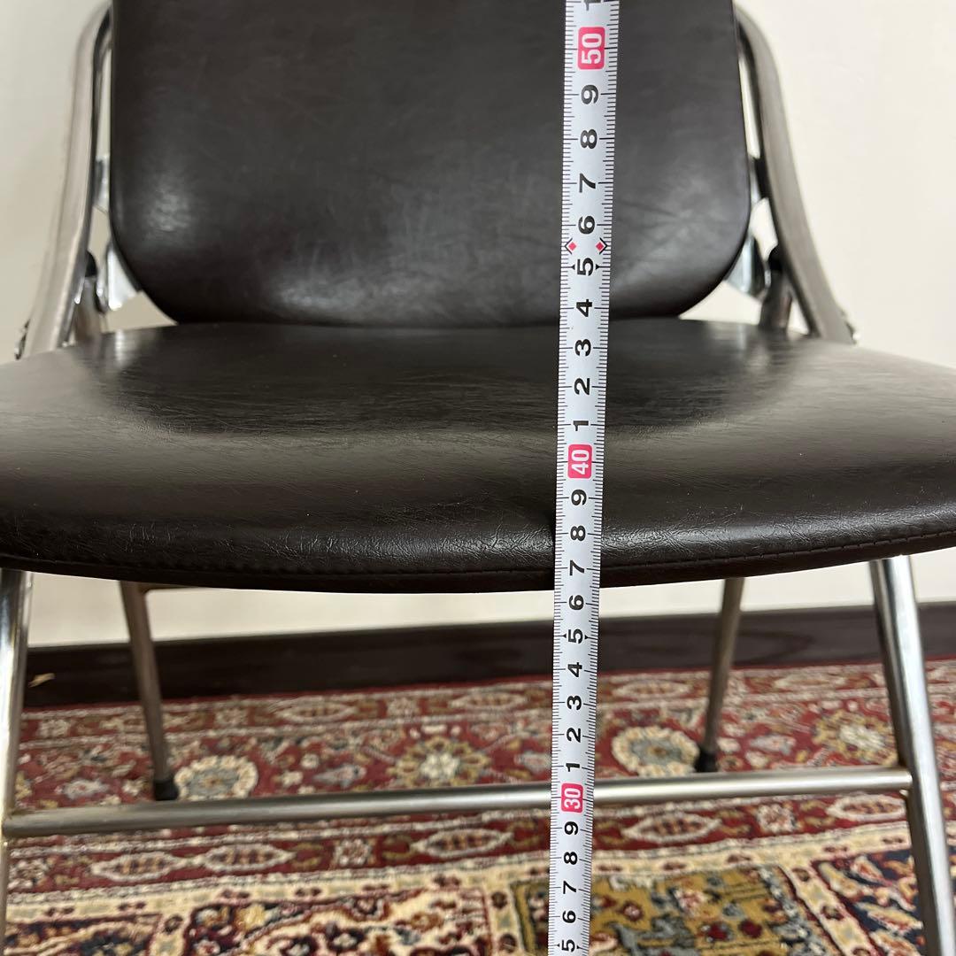 ２脚セットPLUS◼︎インダストリアル 折り畳みチェア 椅子 イス A