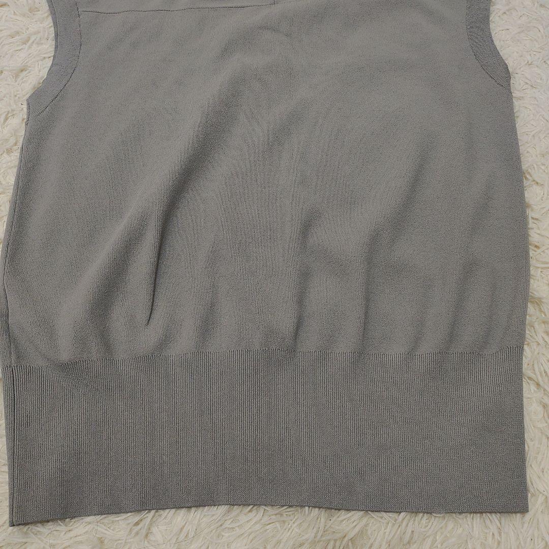 UN3D.　オーバーカーデニットベスト　グレー　アンスリード