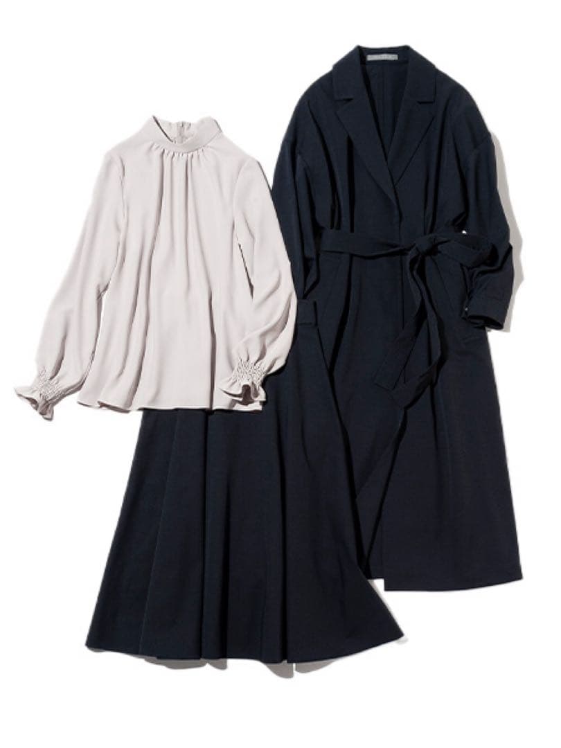 theory スタンドカラー ブラウス