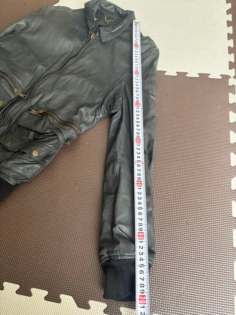 sissi × beams ウォッシャブル　レザー　フライトジャケット　ブルゾン