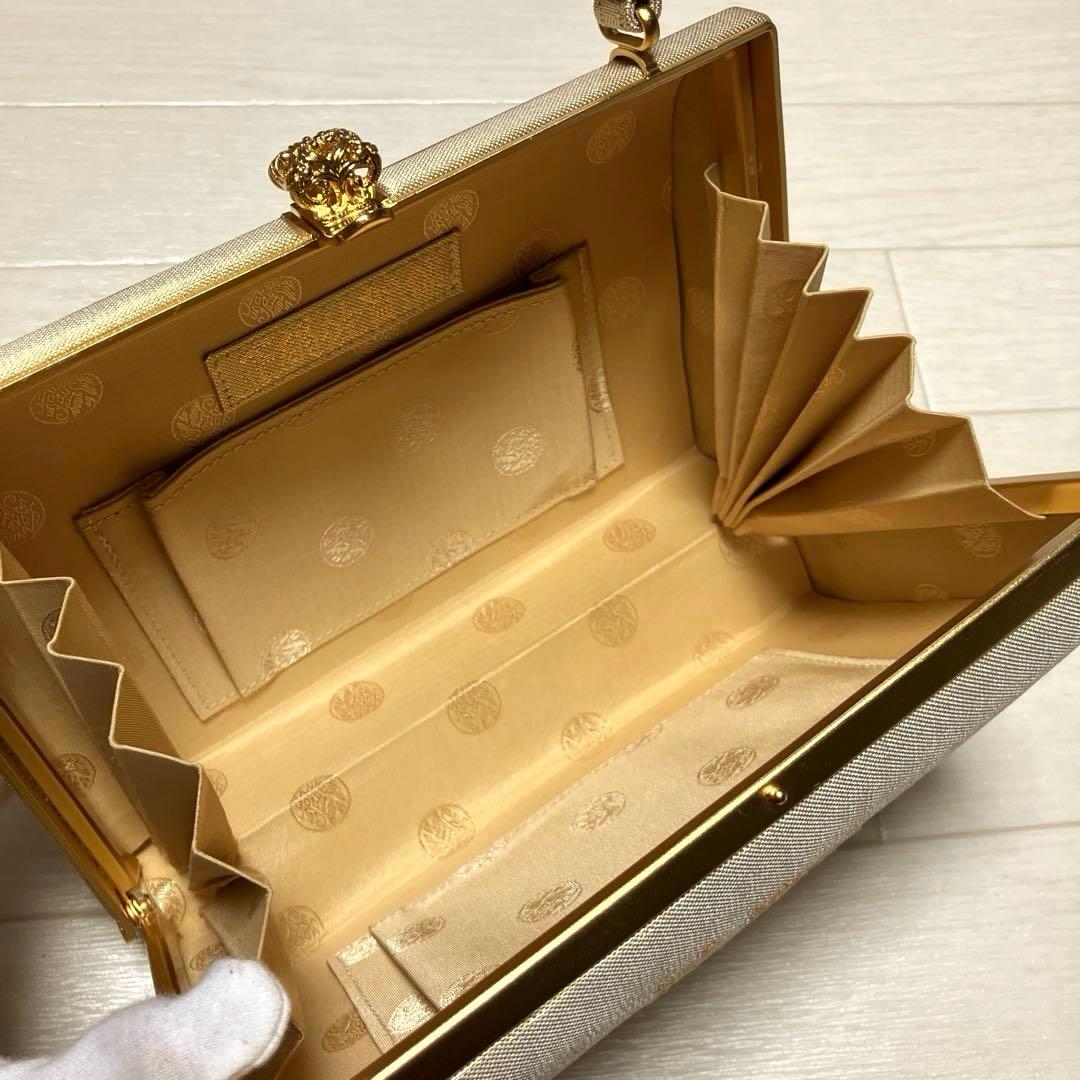 《美品・木箱付》東京胡蝶　草履バッグセット　正絹佐賀錦　フォーマル　二石草履