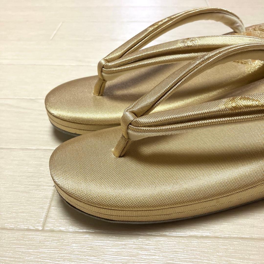 《美品・木箱付》東京胡蝶　草履バッグセット　正絹佐賀錦　フォーマル　二石草履