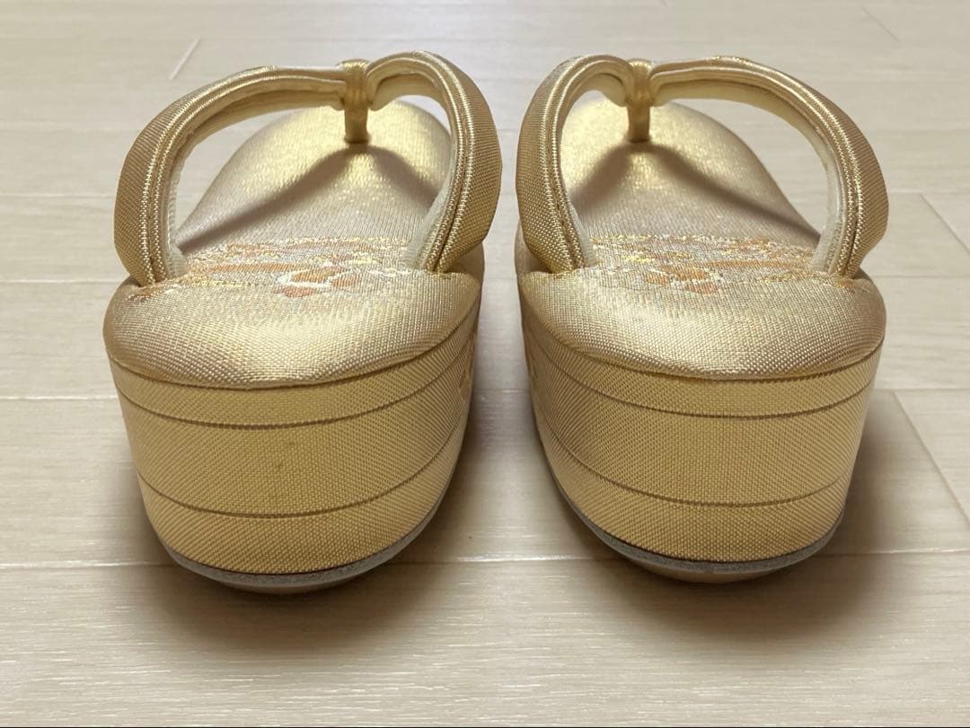 《美品・木箱付》東京胡蝶　草履バッグセット　正絹佐賀錦　フォーマル　二石草履