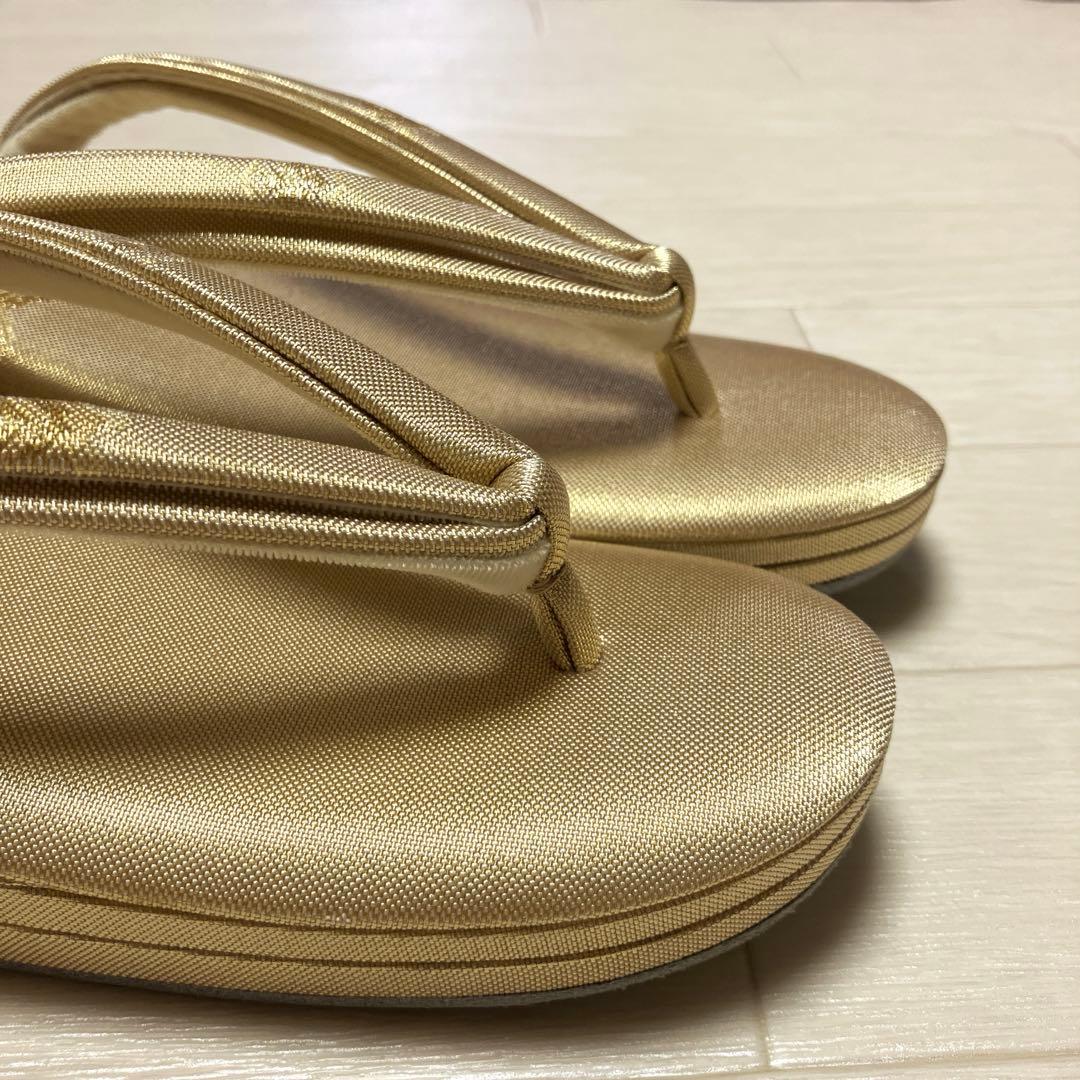 《美品・木箱付》東京胡蝶　草履バッグセット　正絹佐賀錦　フォーマル　二石草履