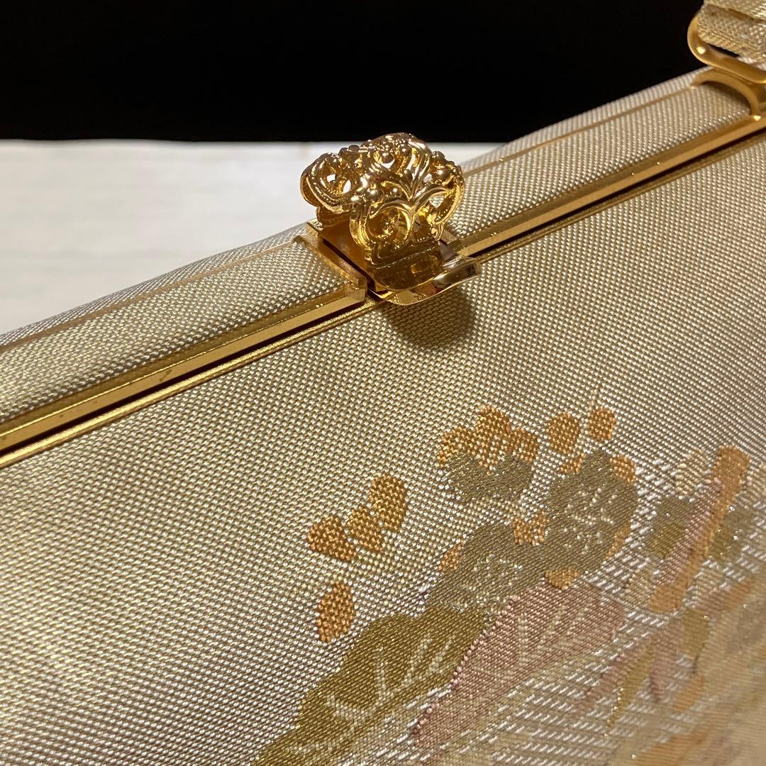 《美品・木箱付》東京胡蝶　草履バッグセット　正絹佐賀錦　フォーマル　二石草履