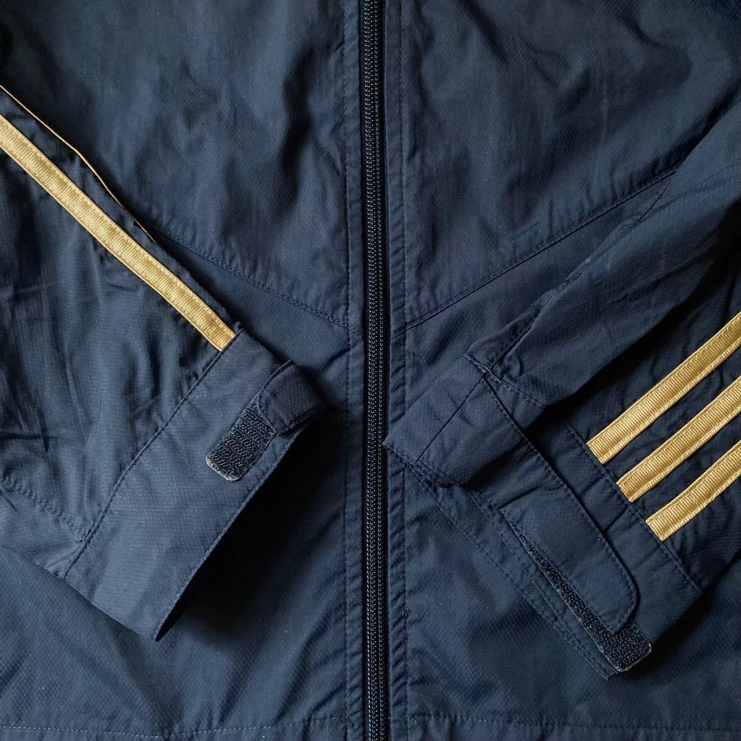 adidas レアルマドリード ナイロンジャケット スペインサッカー チームロゴ