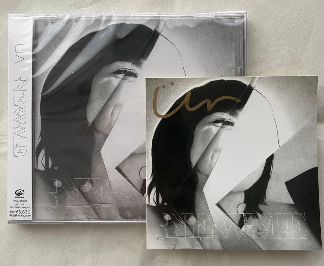 直筆サイン入りステッカー付 UA / NEWME 新品CD 坂本龍一 ウーア