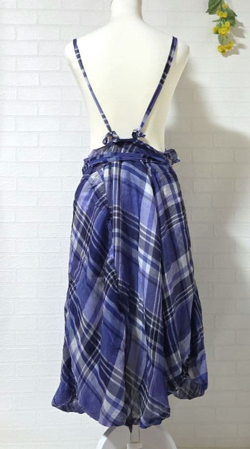 【45RPM studio】キャミソール　ワンピース　チェック　キュプラ100％