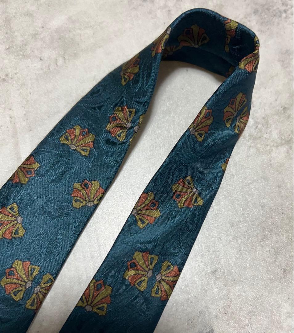 Christian Dior ネクタイ 総柄 シャドウペイズリー 光沢