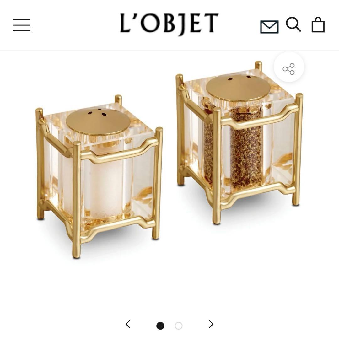 L'objet ロブジェ ソルト& ペッパー容器セット