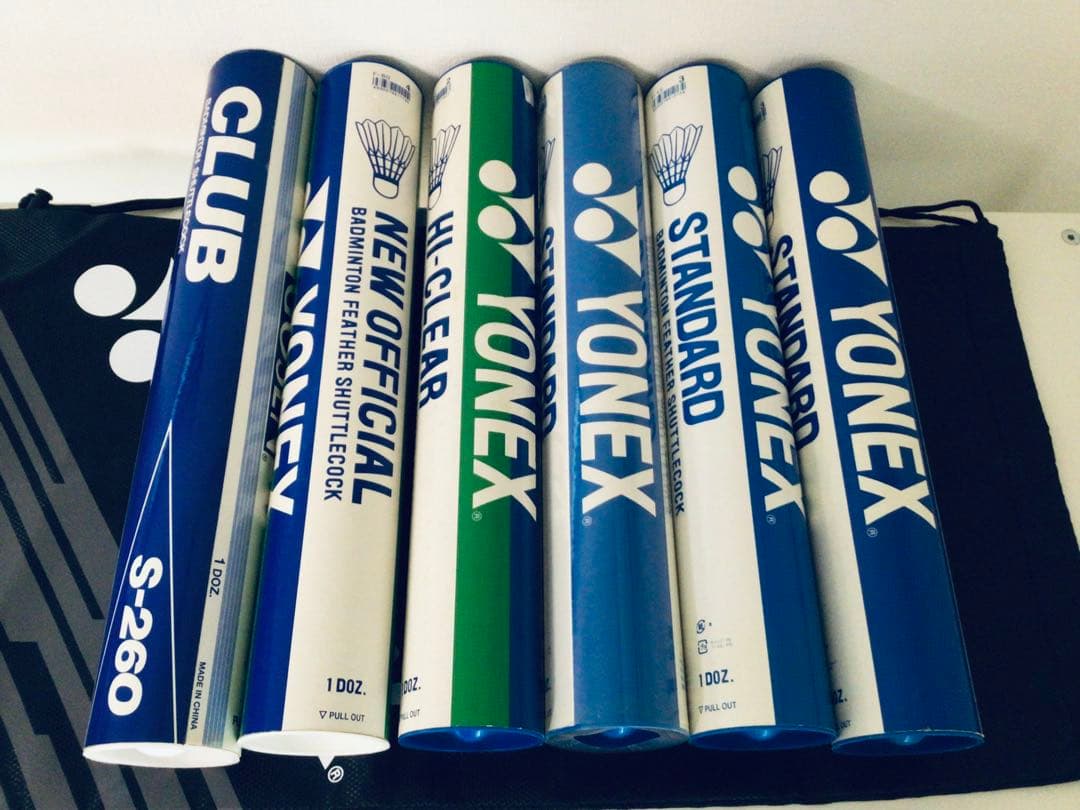 YONEX ヨネックス ニューオフィシャル他、計6ダース程 シャトルコック