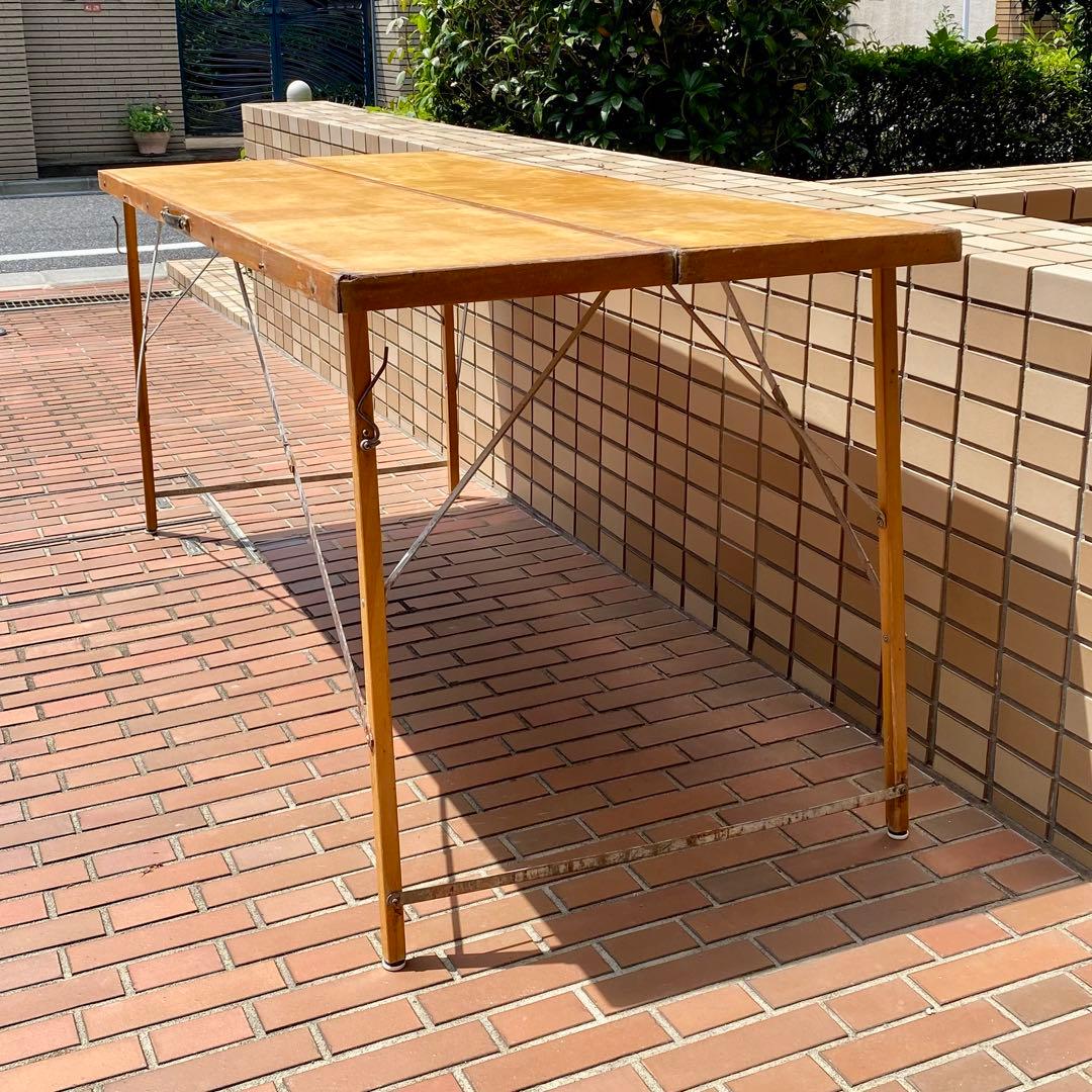 フォールディングテーブル★折り畳み式テーブル★USAビンテージアメリカ★机/家具