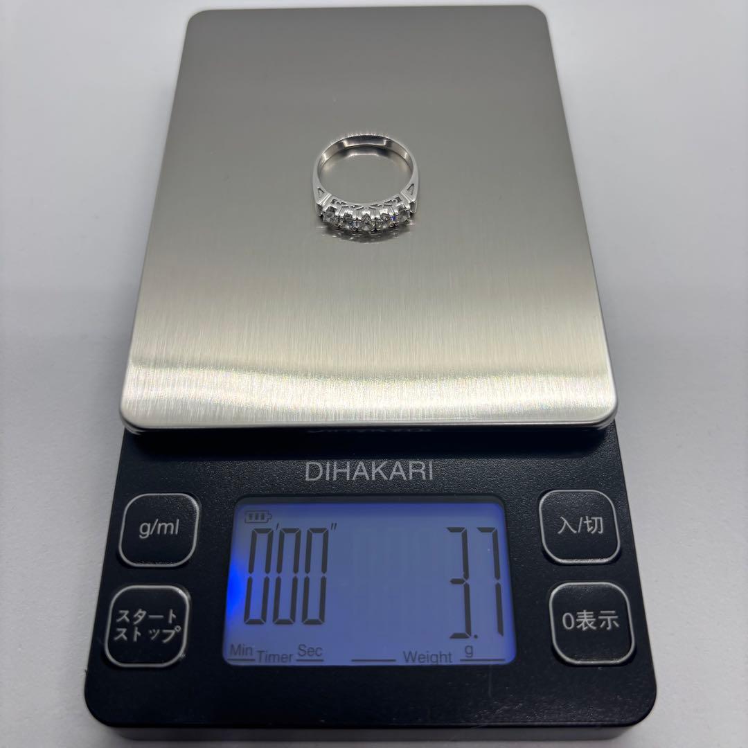 PT900 天然ダイヤ 0.5ct 3.7g リング　指輪 12号