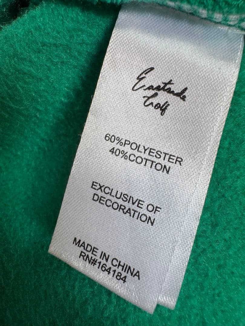 イーストサイドゴルフ 刺繍ロゴ スウェット 緑 Ｌ