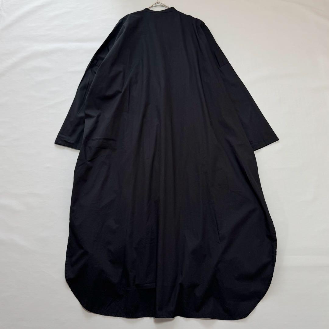 mizuiro ind ピンタックエンブロイダリーシャツワンピース