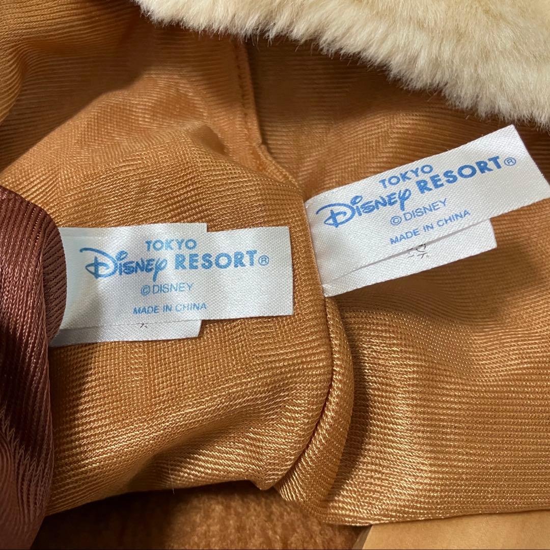 【正規品】チップとデール なりきり フード付き フリースポンチョ 2点セット