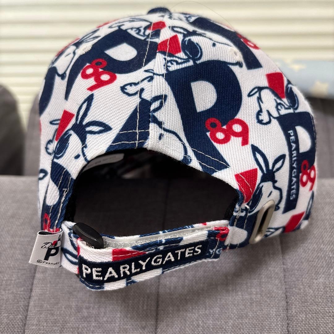 PEARLY GATES スヌーピー柄キャップ