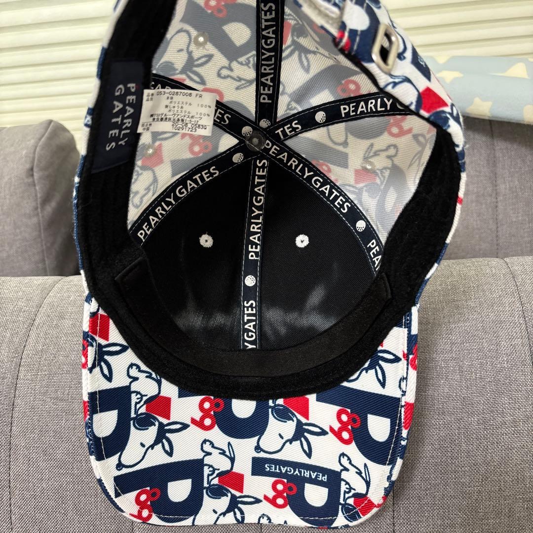 PEARLY GATES スヌーピー柄キャップ
