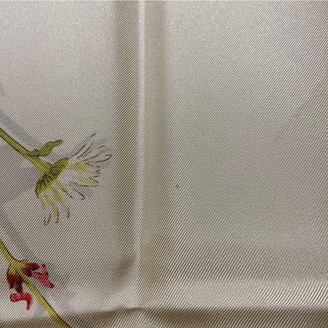 美品 Salvatore ferragamo 大判シルクスカーフ 花柄ボタニカル