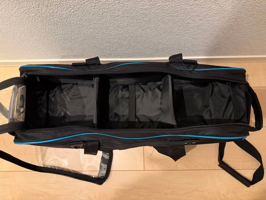 3ボールツアーキャリーバッグ ボウリング用バッグ ブラック/ブルー