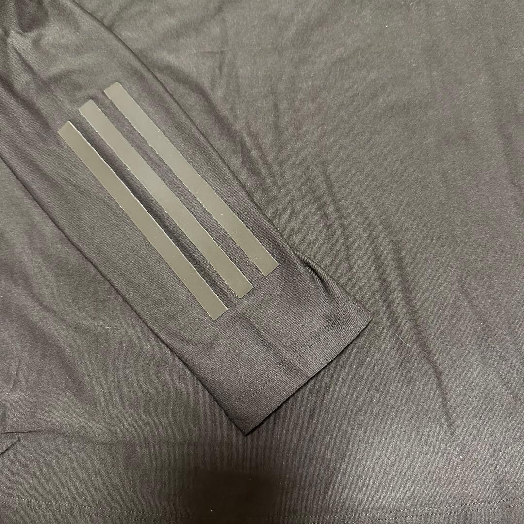 長袖ポロシャツ　ロゴプリントスカート　セットアップ　春夏　サイズL ブラック