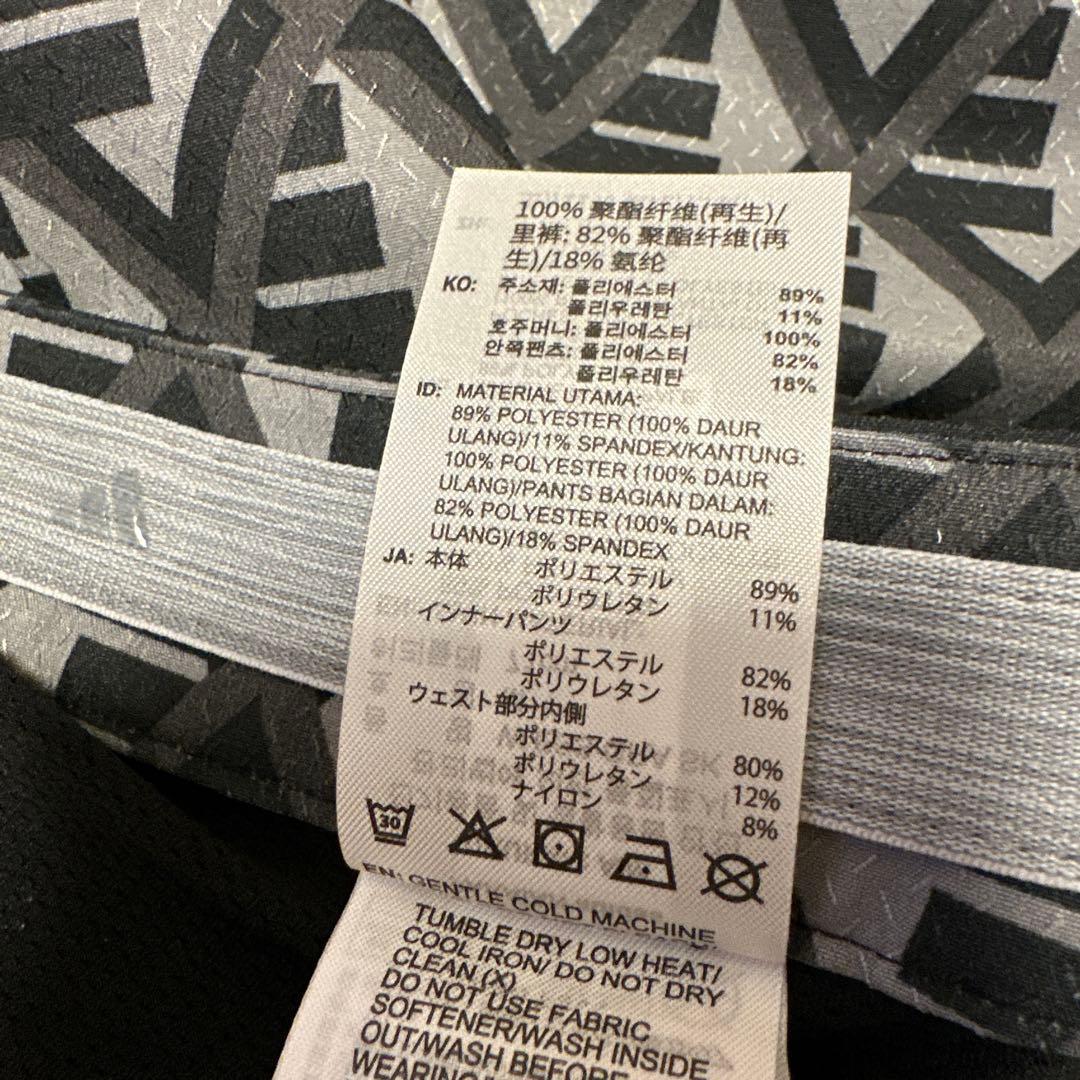 長袖ポロシャツ　ロゴプリントスカート　セットアップ　春夏　サイズL ブラック