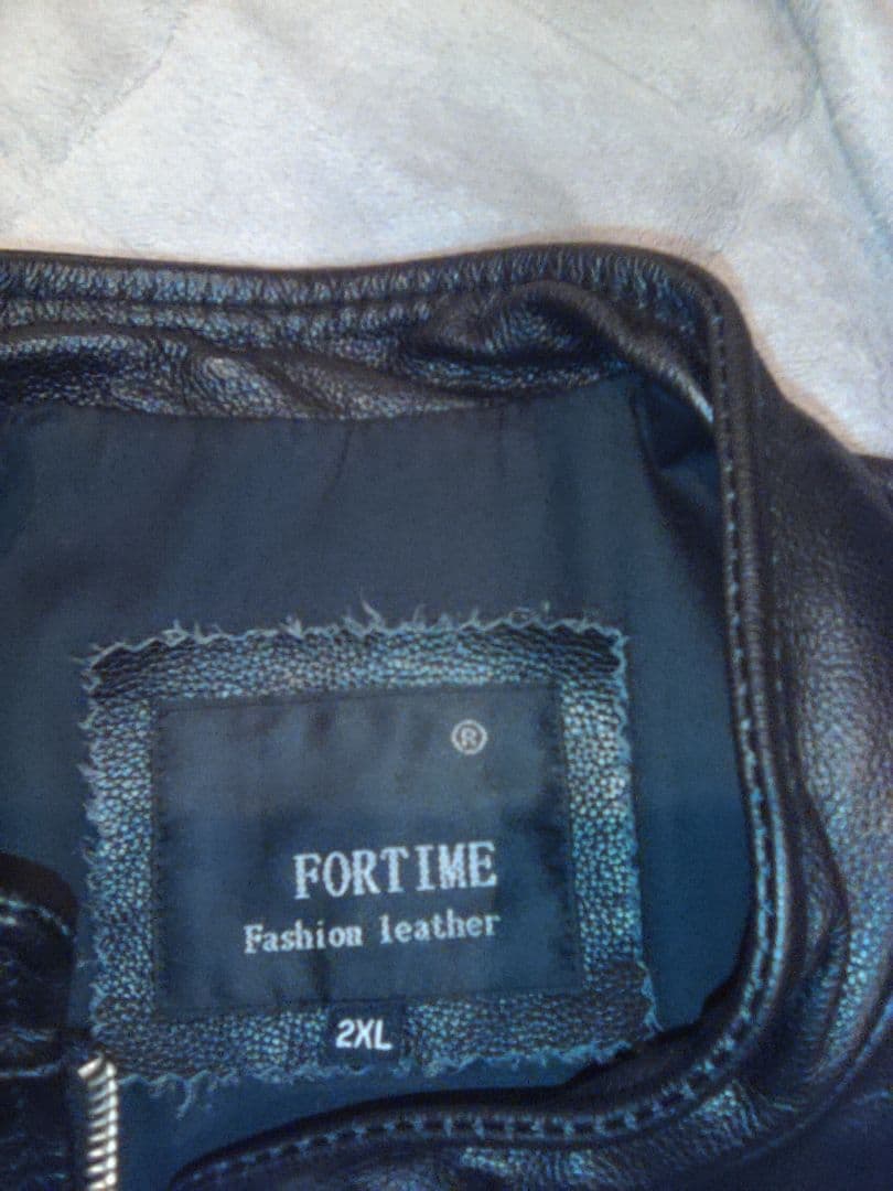 FORTIME シングルライダースジャケット 2XL　ラム皮