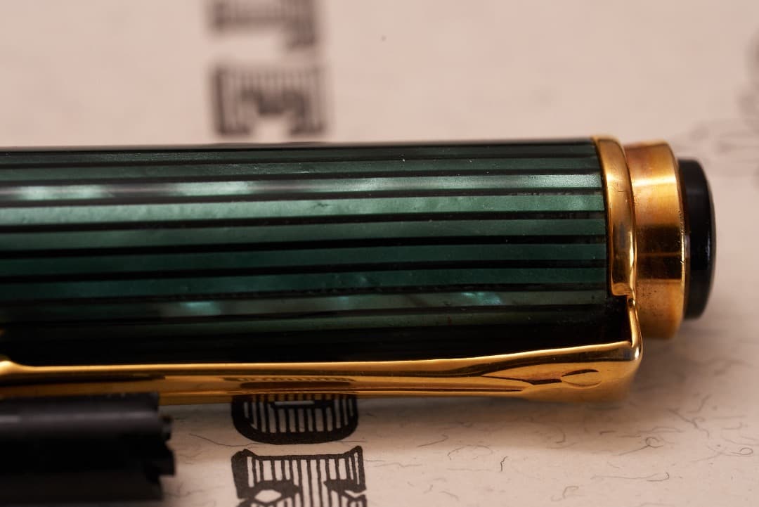 Pelikan ペリカン スーべレーン K800 ボールペン 緑縞 西ドイツ製