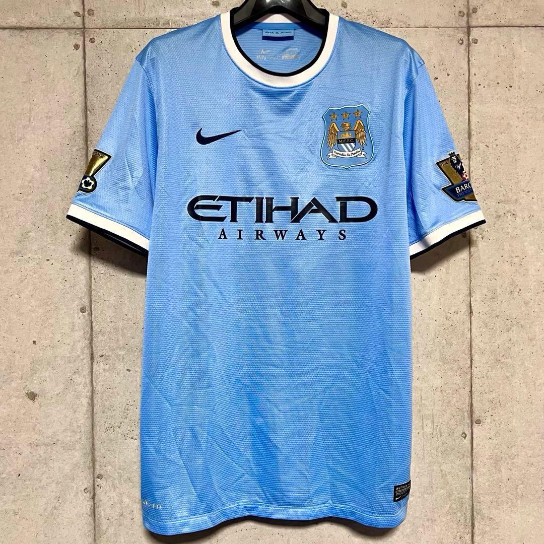 【美品！】13/14 マンチェスター・C ♯16アグエロ【Lサイズ】ホーム
