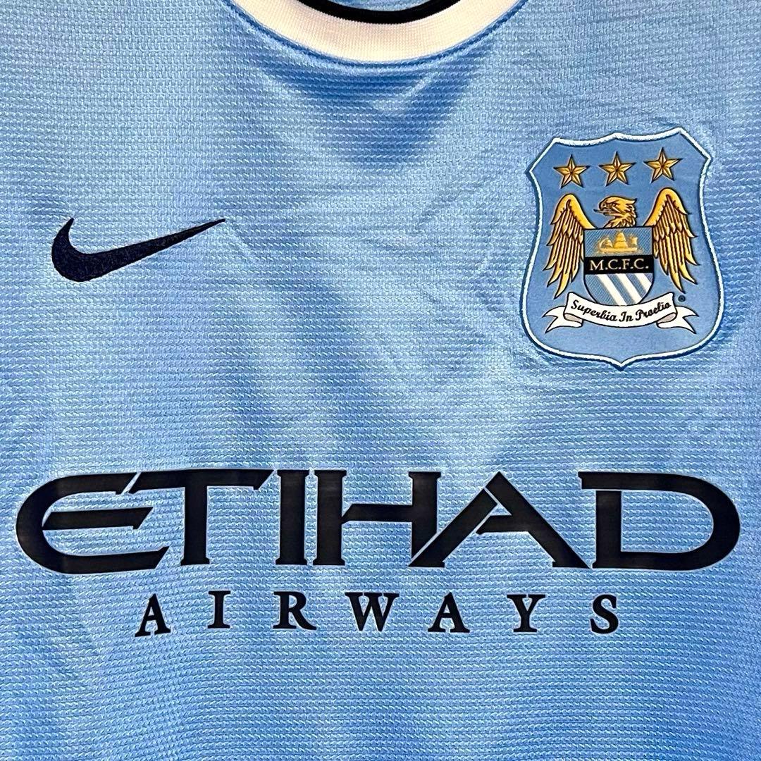 【美品！】13/14 マンチェスター・C ♯16アグエロ【Lサイズ】ホーム