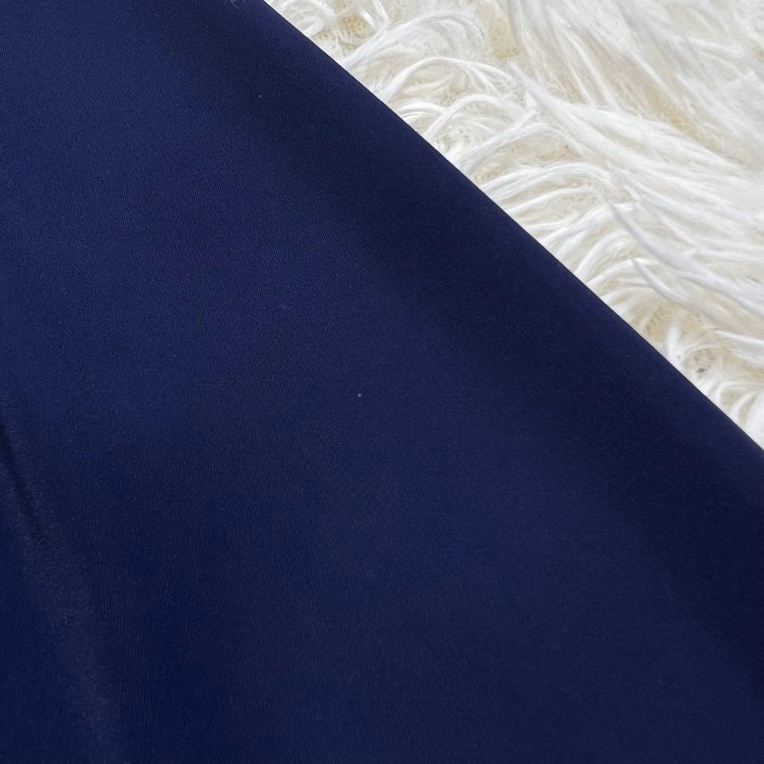 極美品✨セルフォード トレンチ風ワンピー ロング リボン フォーマル ネイビー