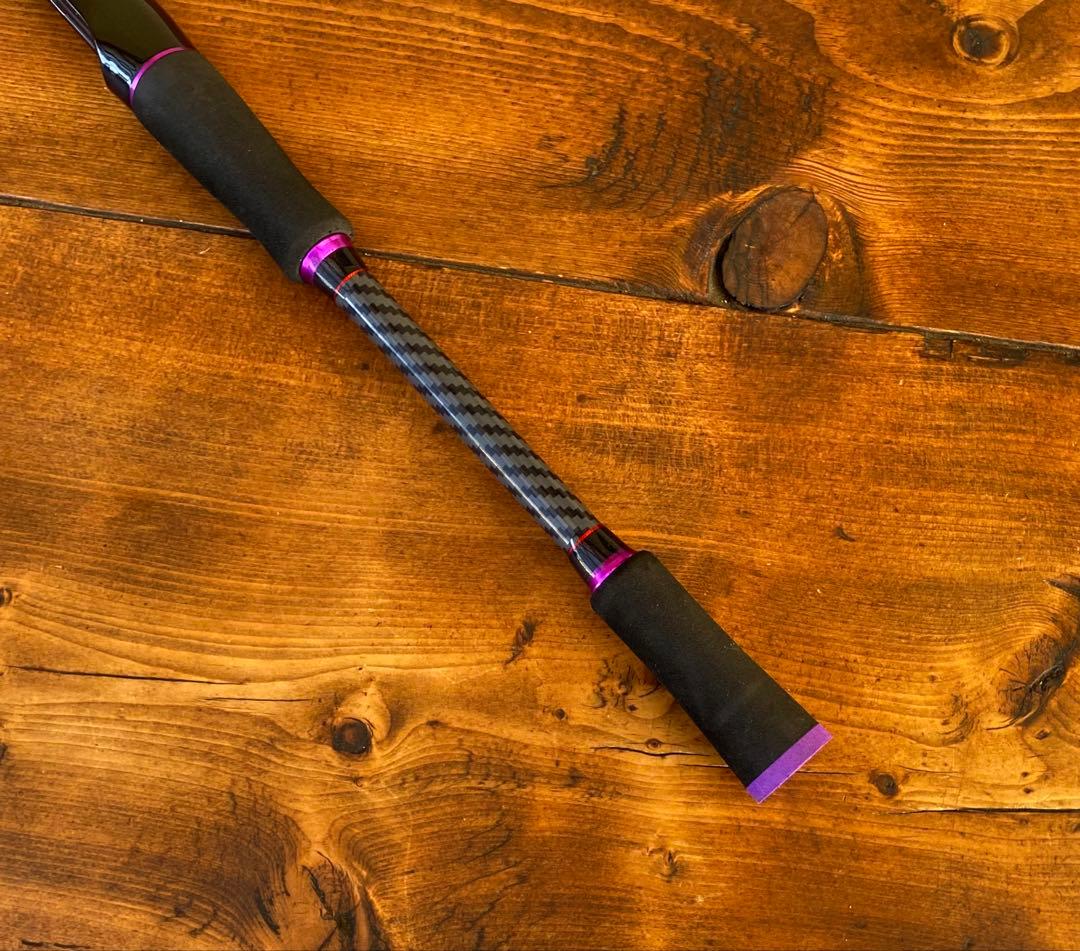 2ピースロッド　バスロッド　6ft 1.8M スピニングロッド　カーボンロッド