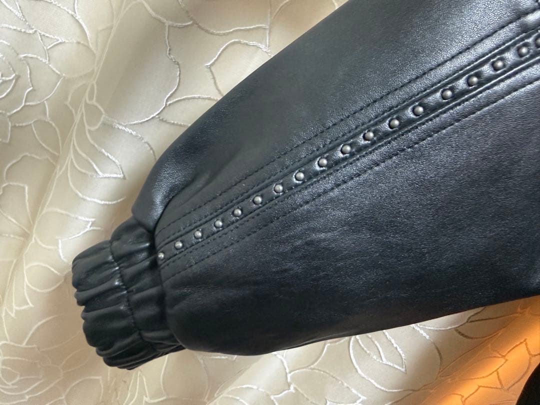 タグ有supreme Studded Hooded Leather Jacket