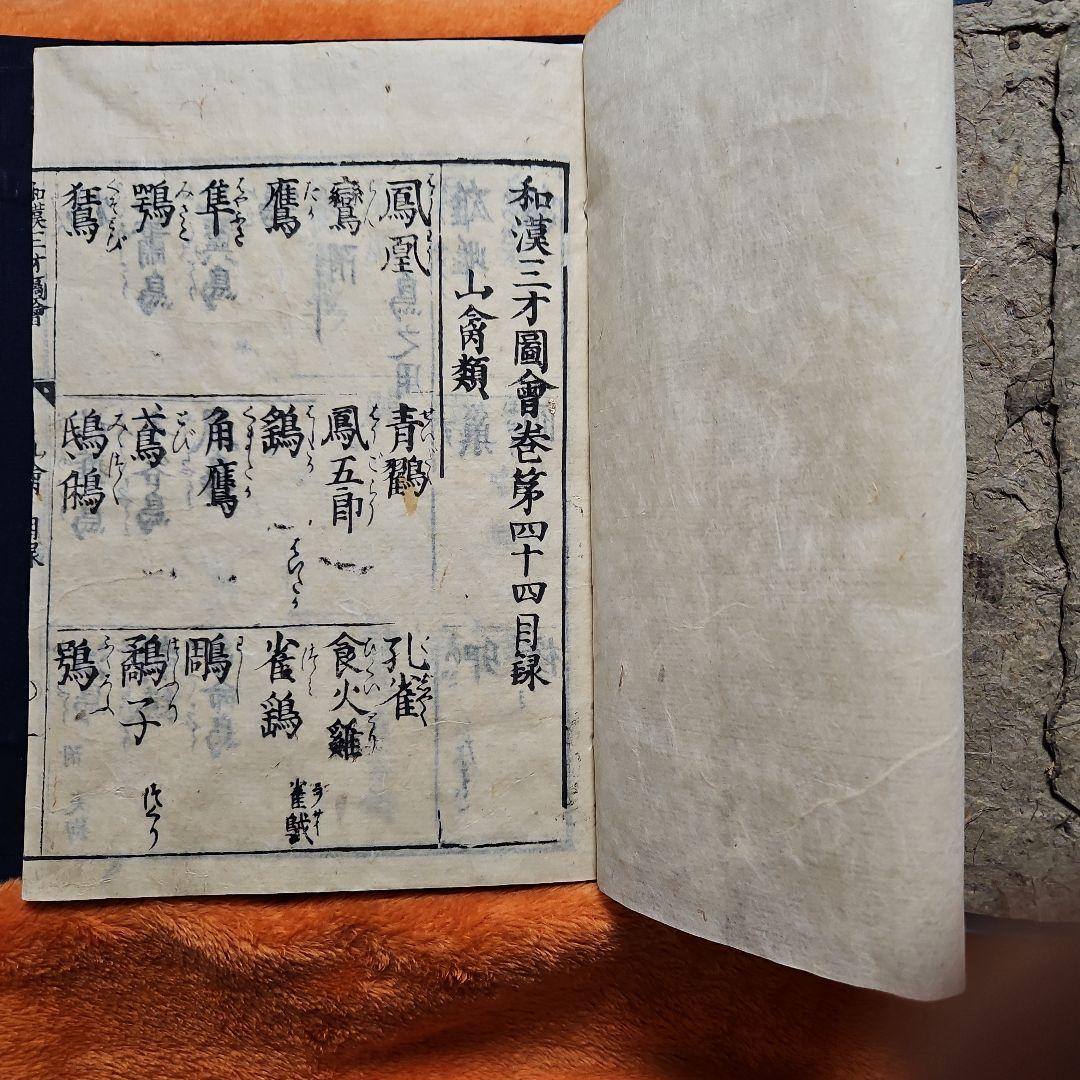 和漢三才圖會　鳥類4巻　水禽　原禽　林禽　山禽