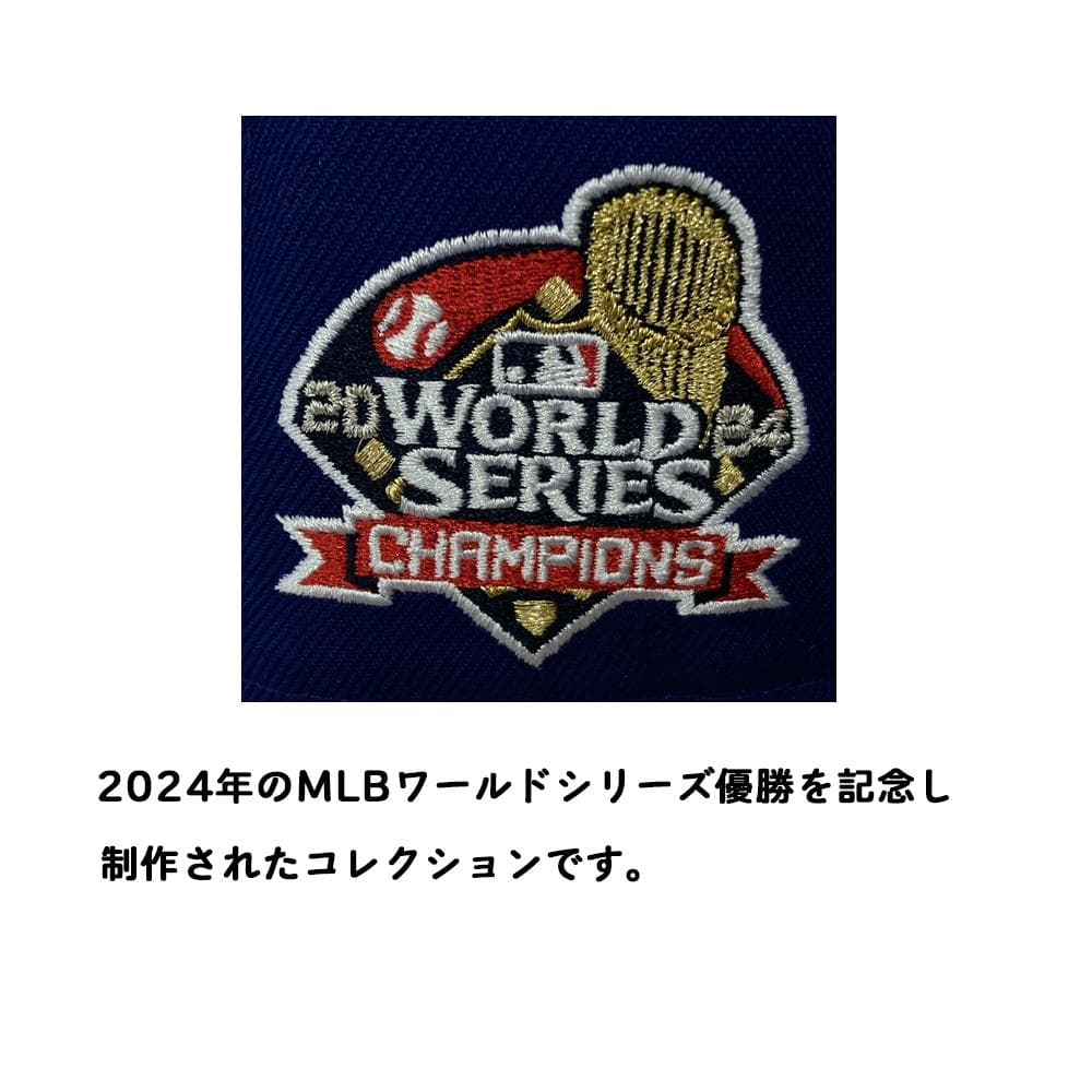 MLB大谷選手ドジャースキャップ　サインとデコピンの刺繍入り　サイズ63.5cm