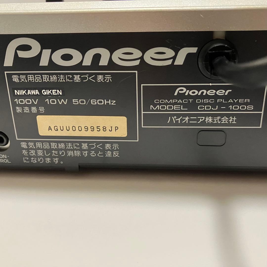 ☆値下げ☆【動作品】Pioneer CDJ-100Sコンパクトディスクプレーヤー