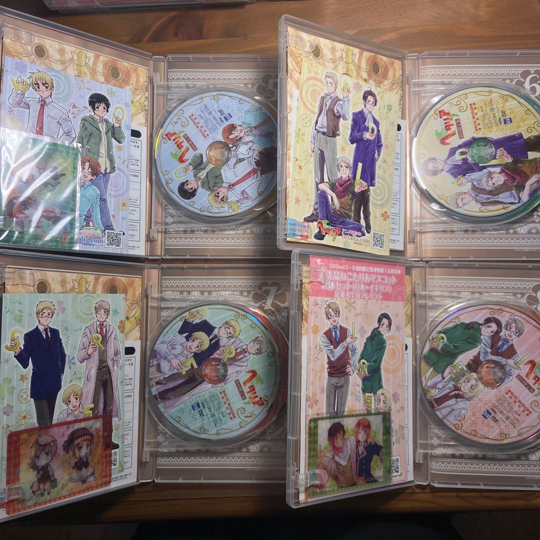ヘタリア 初回限定版dvd 1〜4期全巻+ファンディスク