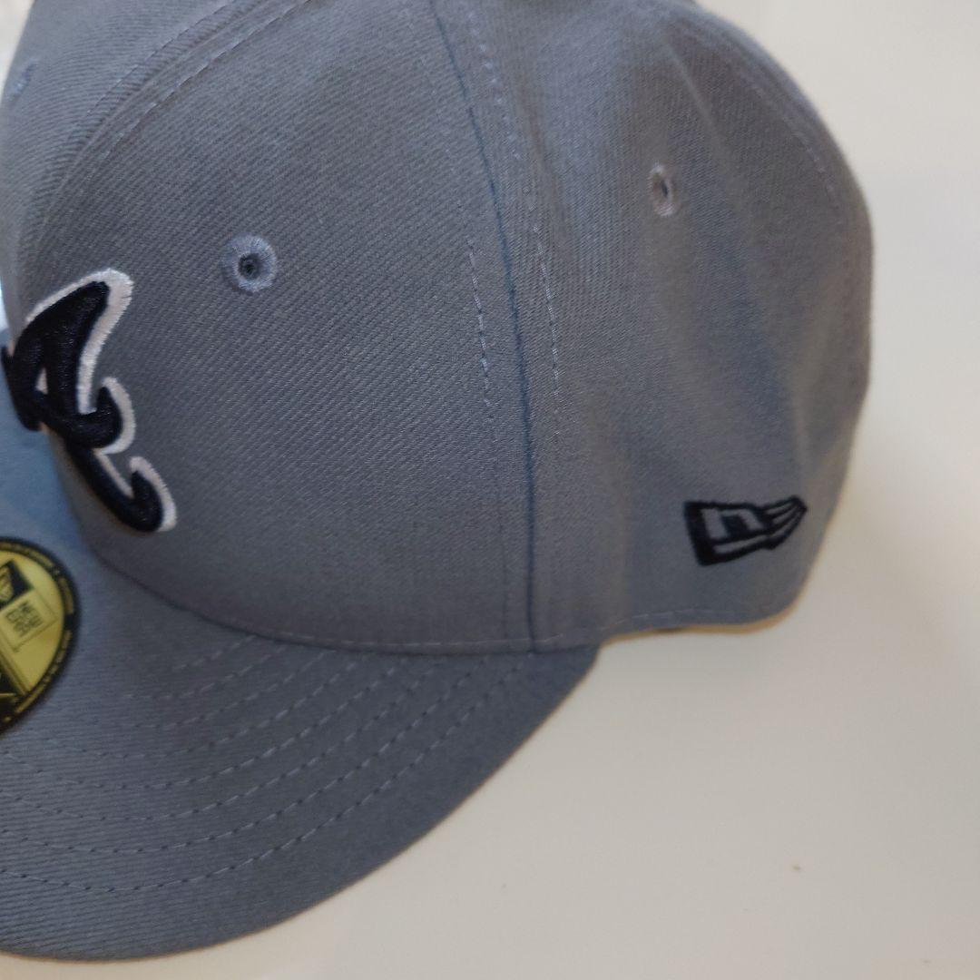 New Era アトランタ・ブレーブス キャップ 7 1/4 グレー
